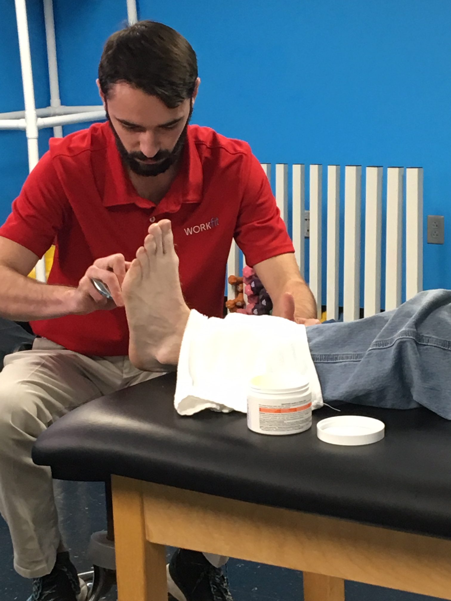 What Is A Certified Athletic Trainer? 2 6230c532d4178af1787b4f65 Zach20 20Rehab SI20 20IASTM20to20Foot20 20CLOSE20UP rotated