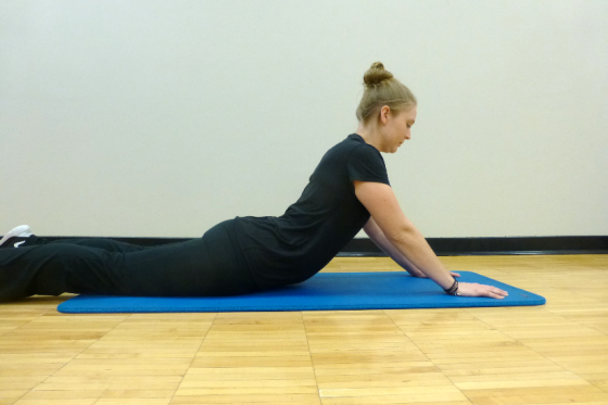 Abdominal & Core 4 press up stretch