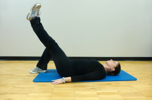 straight leg raise exercise