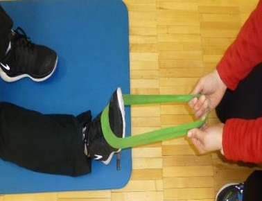 dorsiflexion theraband exercise